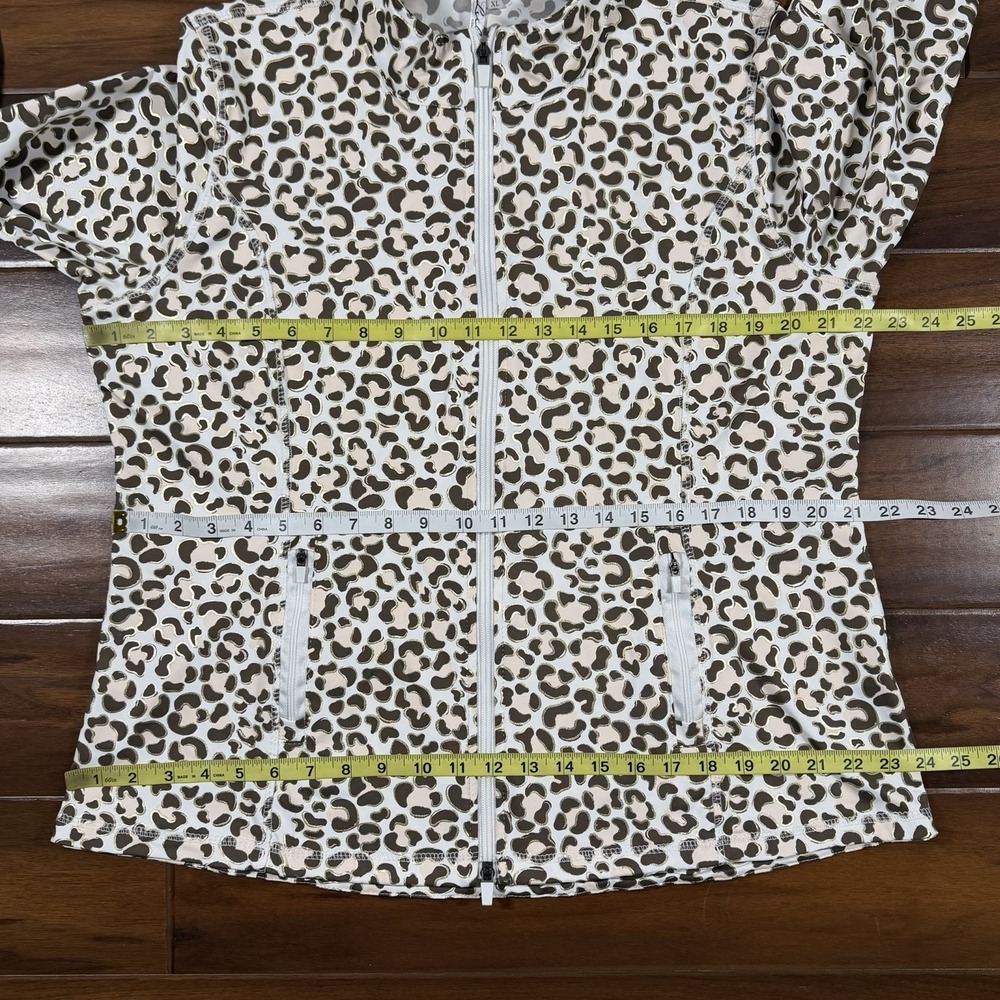 Lulu-B Lulu B Women's Size XL Leopard Animal Print Zip Up Jacket - Picture 5 of 9